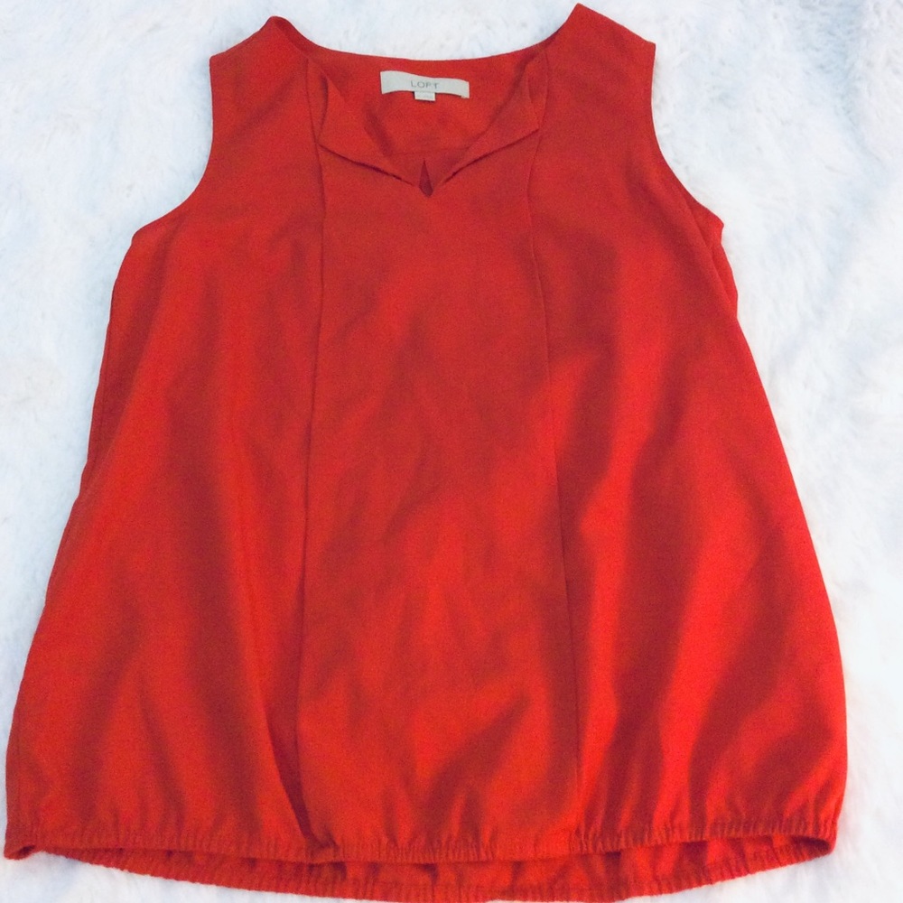 LOFT Top Orange size XS sleeveless